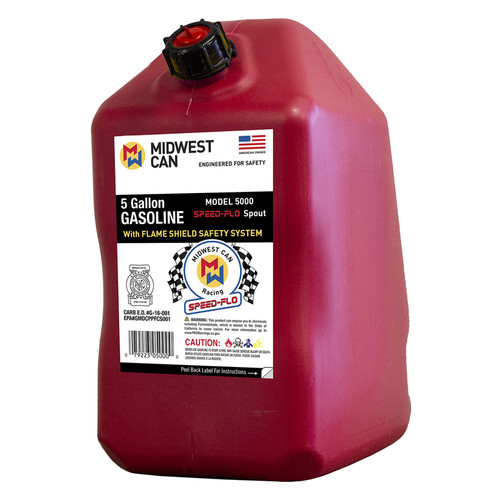 Midwest Can - 5010 - Flame Shield Safety System Plastic Gas Can 5 gal