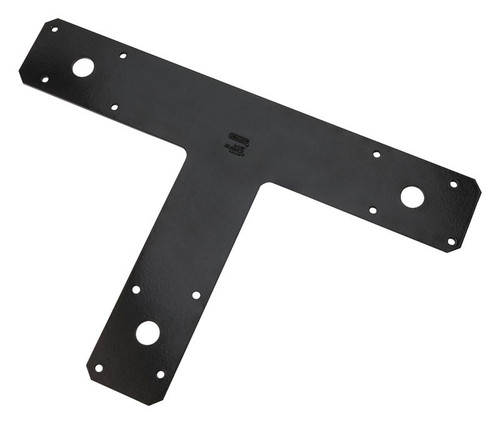 National Hardware - N266-472 - 8 in. H X 1/8 in. W X 12 in. L Black Steel T-Plate