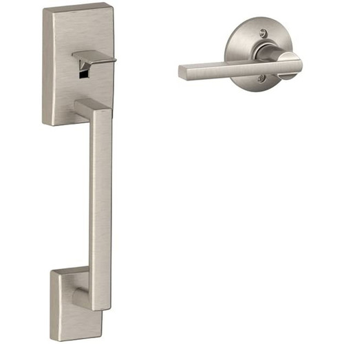 Schlage - FE285GCEN619LAT - Century Satin Nickel Handleset Grade 1 1-3/4 in.