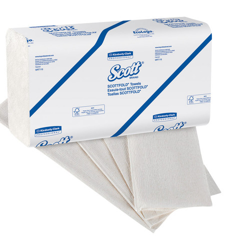 Scott - 01980 - fold M Towel 175 sheet 1 ply 25 pk