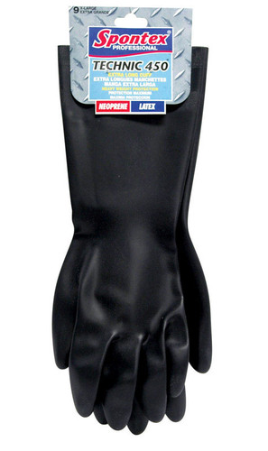 Spontex - 33557 - Technic 450 Neoprene Gloves M Black 1 pk
