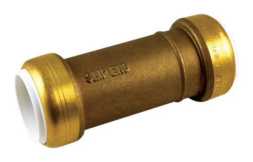 SharkBite - UIP3020A - Push to Connect 1 in. IPS T X 1 in. D IPS Brass Coupling