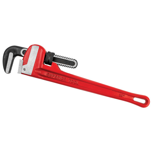 Superior Tool - 2818 - Pro-Line 2-1/2 in. Heavy Duty Pipe Wrench Red 1 pc