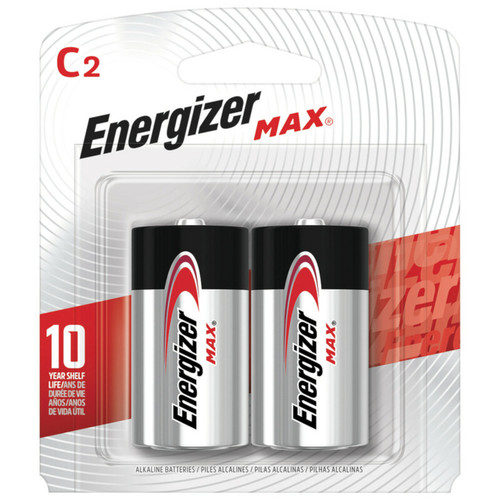 Energizer - E93BP-2 - Max C Alkaline Batteries 2 pk Carded