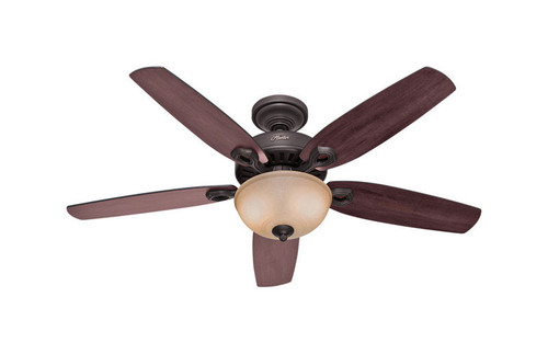 Hunter - 53091 - Builder Deluxe 52 in. New Bronze Brown LED Indoor Ceiling Fan