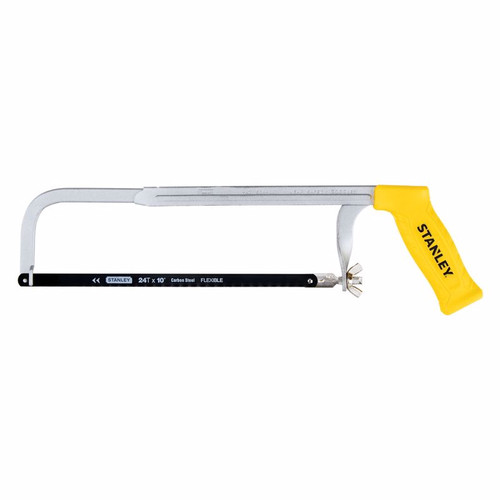 Stanley - STHT14039 - 10 in. Steel Adjustable Hacksaw Black/Yellow 1 pc