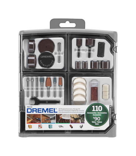 Dremel - 709-02 - 9 in. Steel Accessory Kit 110 pc