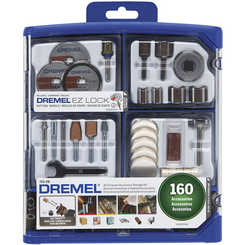 Dremel - 710-08 - EZ Lock All-Purpose Rotary Tool Accessory Kit 160 pc