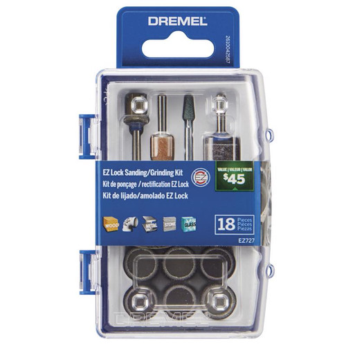 Dremel - EZ727-01 - EZ Lock Sanding and Grinding Kit 18 pc
