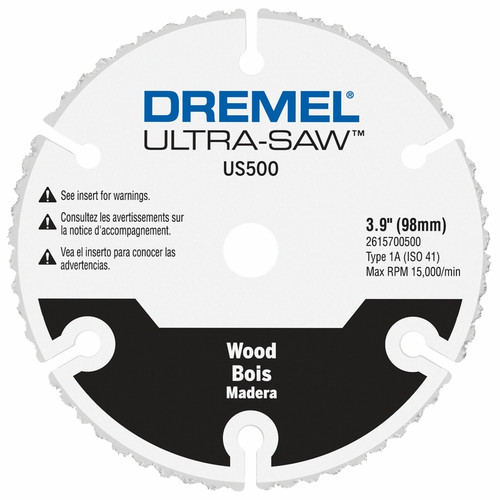 Dremel - US500-01 - Ultra-Saw 3.9 in. Carbide Wood Cutting Wheel 1 pk