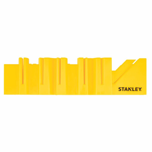 Stanley - STHT20360 - 12 in. L X 5.2 in. W Plastic Miter Box Yellow 1 pc