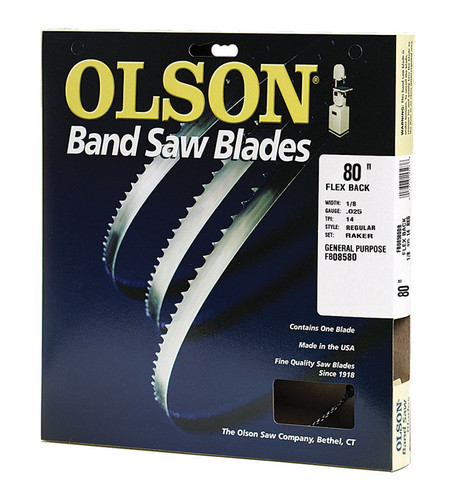 Olson - FB08580DB - 80 in. L X 1/8 in. W Carbon Steel Band Saw Blade 14 TPI Regular teeth 1 pk
