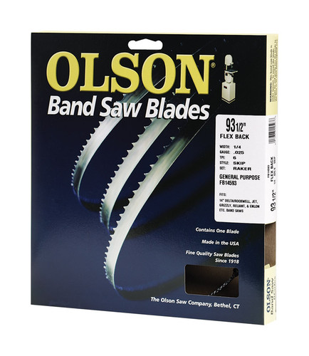 Olson - FB14593DB - 93.5 in. L X 0.3 in. W Carbon Steel Band Saw Blade 6 TPI Skip teeth 1 pk