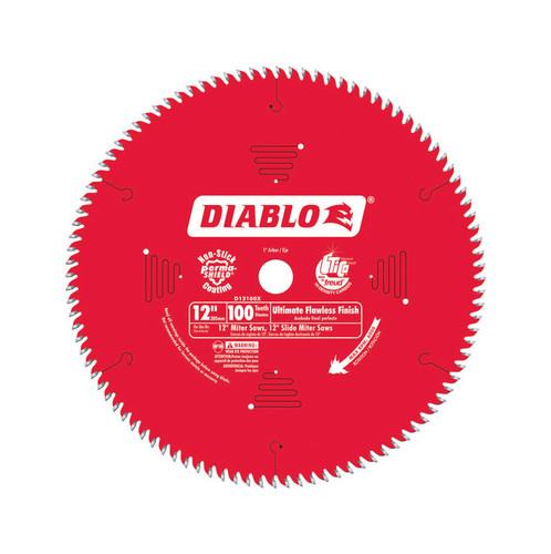 Diablo - D12100X - 12 in. D X 1 in. TiCo Hi-Density Carbide Circular Saw Blade 100 teeth 1 pk