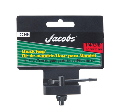 Jacobs - 30249 - 1/4 to 3/8 in. X 1/4 in. KG1 Chuck Key T-Handle Steel 1 pc