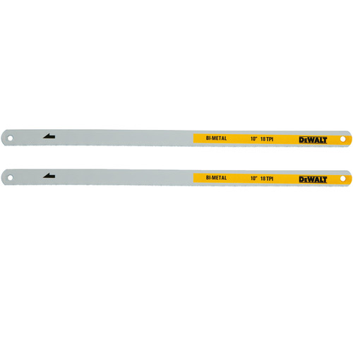 DeWalt - DWHT20548 - 10 in. Bi-Metal Hacksaw Blades 18 TPI 2 pk