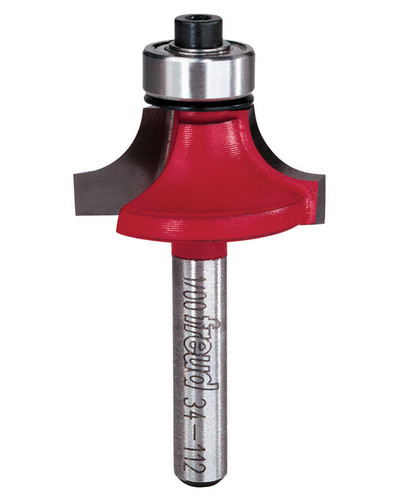 Freud - 34-112 - 1-1/4 in. D X 5/16 in. X 2-3/16 in. L Carbide Rounding Over Router Bit