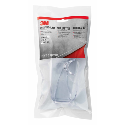3M - 47110H1-C - Over-the-Glass Safety Glasses Clear Lens Clear Frame 1 pc