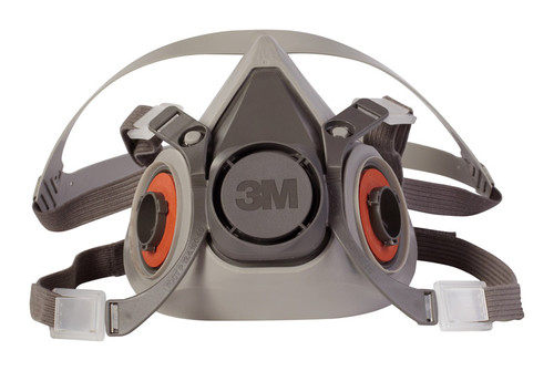 3M - 6200 - Half Face Respirator 6000 Series Gray M 1 pc