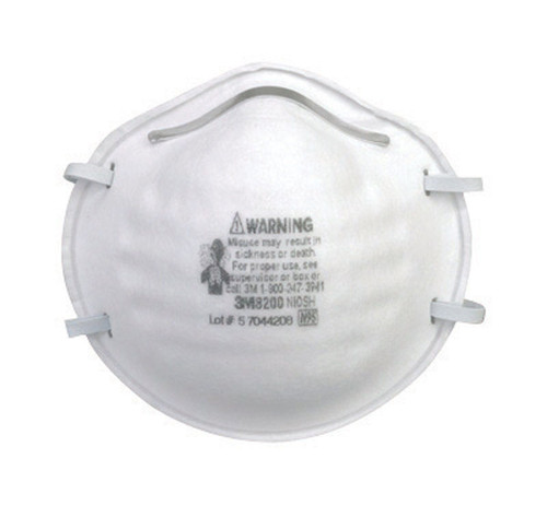 3M - 8200H2-C - N95 Sanding and Fiberglass Respirator White 2 pk