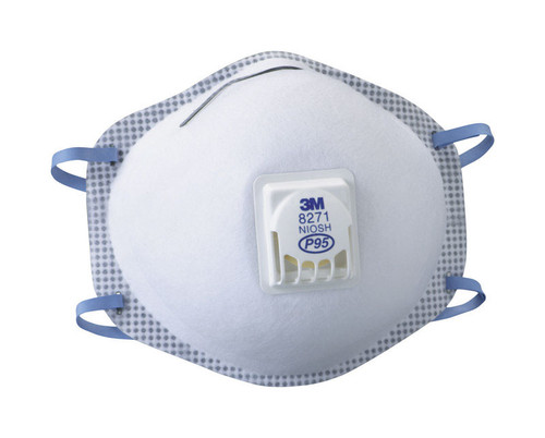 3M - 8271 - P95 Multi-Purpose Disposable Particulate Respirator White 10 pc