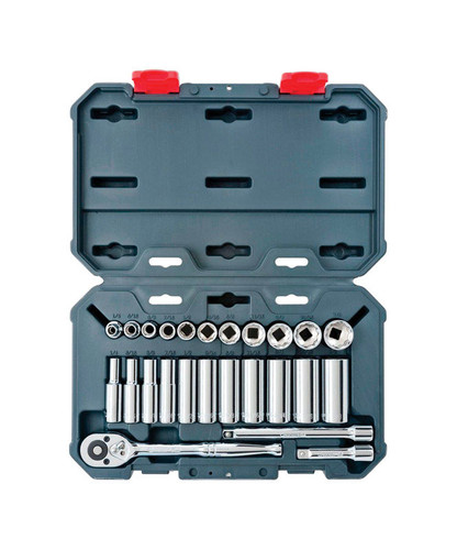 Crescent - CSWS8C - 3/8 in. drive SAE 6 and 12 Point Socket Wrench Set 30 pc