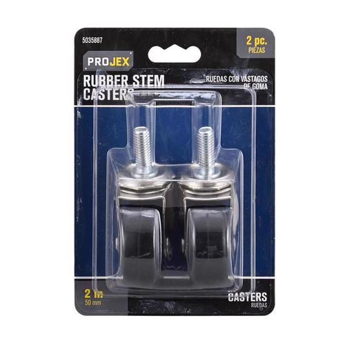 Projex - 9344/ACE - 2 in. D Swivel Rubber Caster 80 lb 2 pk