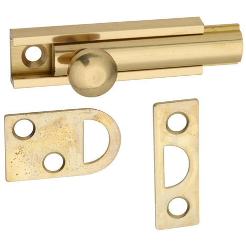 National Hardware - N197-962 - Brass Flush Bolt