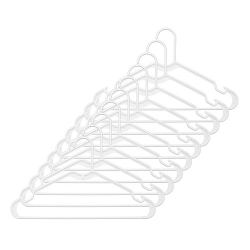 Whitmor - 6345-8701-10WHT - Plastic White Hanger 10 pk