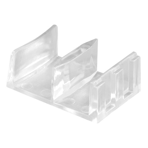 Prime-Line - M 6058 - 5.4 in. H X 1-9/16 in. W Clear Frameless Shower Door Bottom Guide