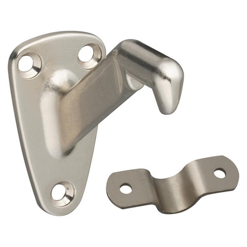 National Hardware - N830-117 - Silver Zinc Die Cast w/Steel Strap Handrail Bracket 3-5/16 in. L 250 lb