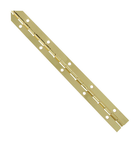 National Hardware - N265-355 - 12 in. L Brass-Plated Continuous Hinge 1 pk