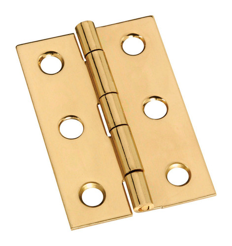 National Hardware - N211-375 - 2 in. L Solid Brass Door Hinge 1 pk