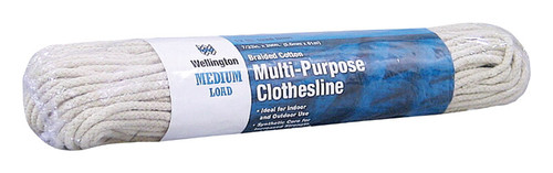 Wellington - A5214Y0200H10 - 7/32 in. D X 200 ft. L White Braided Cotton Clothesline Rope