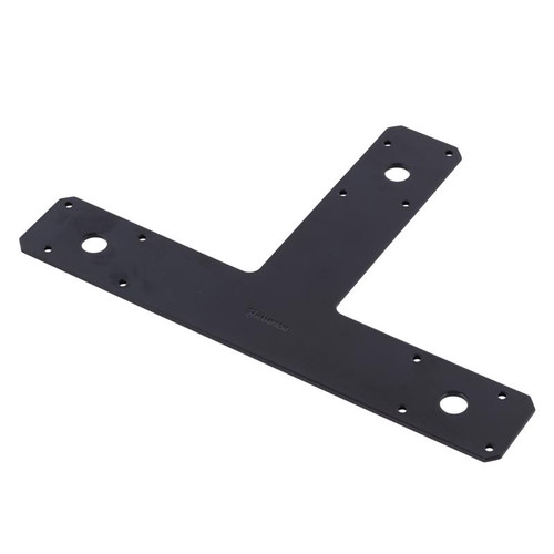 Hampton - 02-3411-720 - 1/8 in. H X 8 in. W X 12 in. L Black Steel T-Plate