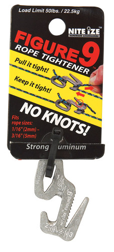 Nite Ize - F9S-02-09 - Figure 9 Aluminum Rope Tightener 50 lb 1.125 in. L