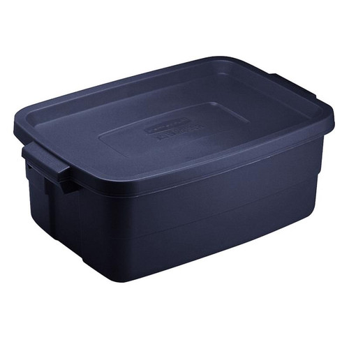 Rubbermaid - RMRT030003 - Roughneck 3 gal Navy Storage Box 7 in. H X 10.625 in. W X 15.687 in. D Stackable