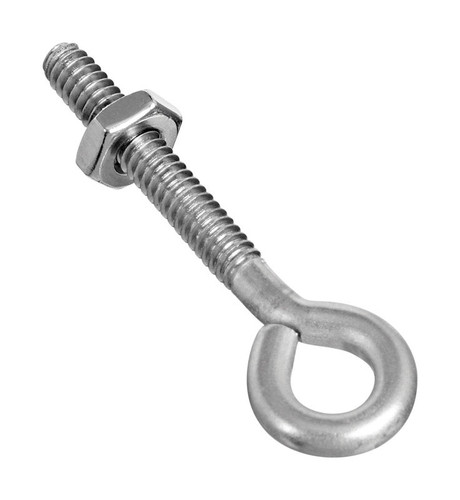 National Hardware - N221-564 - 3/16 in. X 2 in. L Stainless Steel Eyebolt Nut Included