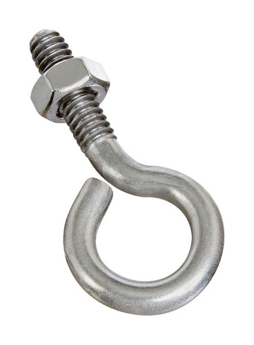 National Hardware - N221-572 - 1/4 in. X 2 in. L Stainless Steel Eyebolt Nut Included