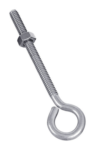 National Hardware - N221-606 - 1/4 in. X 4 in. L Stainless Steel Eyebolt Nut Included