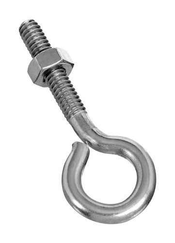 National Hardware - N221-580 - 1/4 in. X 2-1/2 in. L Stainless Steel Eyebolt Nut Included