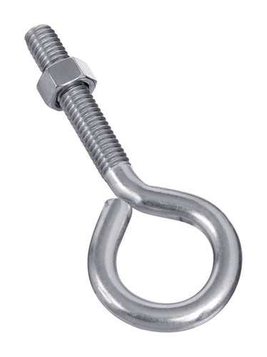 National Hardware - N221-648 - 3/8 in. X 4 in. L Stainless Steel Eyebolt Nut Included