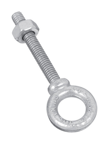 National Hardware - N245-126 - 3/8 in. X 2-1/2 in. L Galvanized Forged Steel Eyebolt Nut Included