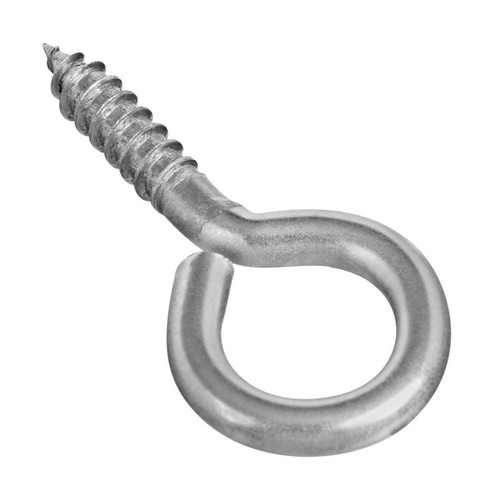 National Hardware - N220-475 - 0.16 in. D X 1-5/8 in. L Polished Stainless Steel Screw Eye 40 lb. cap. 1 pk
