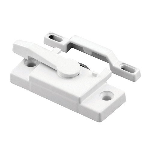 Prime-Line - F 2744 - Painted White Diecast Vinyl Window Sash Lock 1 pk