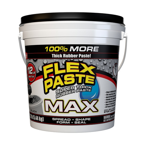 Flex Seal - PFSMAXBLK01 - FLEX PASTE MAX Black Rubber Coating 12 lb