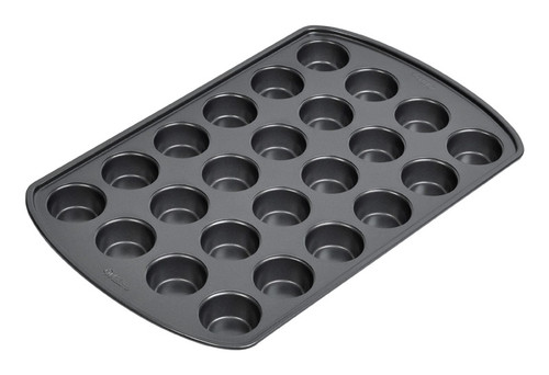 Wilton - 191003008 - 10-1/2 in. W X 16-5/16 in. L Mini Muffin Pan Gray 24/cups