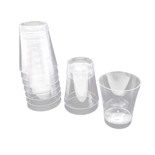 BarY3 - BAR-0233 - 2 oz Clear Plastic Disposable Shot Glass