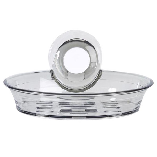 Better Living - 13870 - Impress Clear Gray Plastic Soap Dish