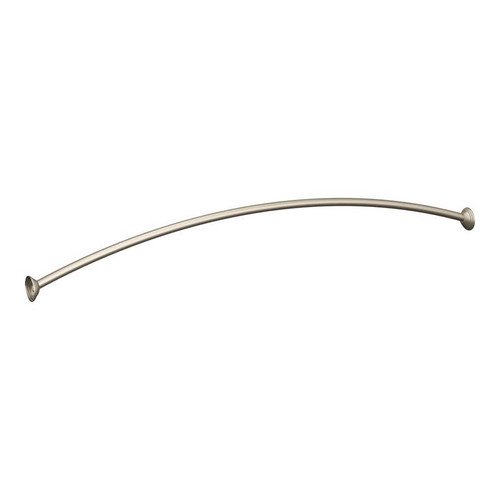 Moen - DN2160BN - Adjustable Curved Shower Rod 72 in. L Brushed Nickel